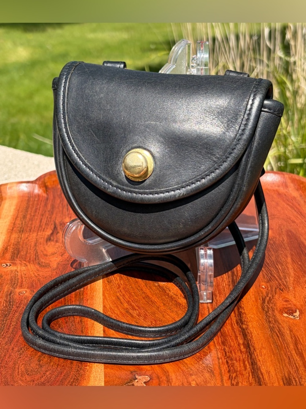 Vintage COACH Mini Belt Bag Black Leather 9826 EUC - Picture 16 of 17